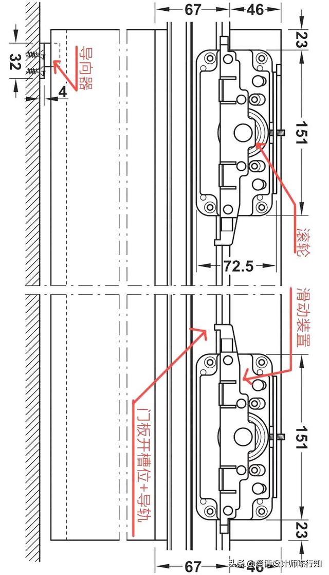 地轨隐藏轨推拉门及折叠门的构造做法